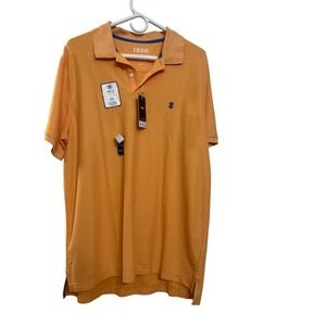 IZOD Mens Classic Fit Advantage Stretch Polo Shirt Pumpkin Orange Large